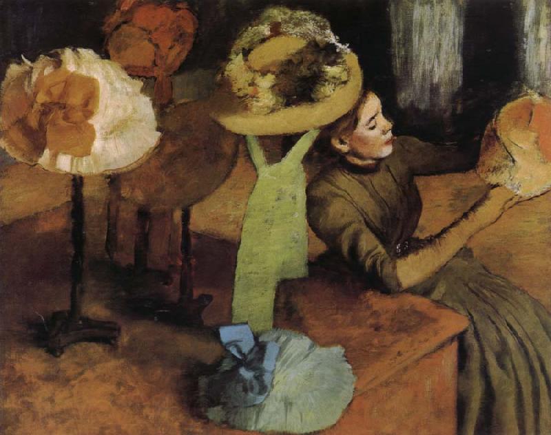 Edgar Degas The Store of  Millinery Norge oil painting art